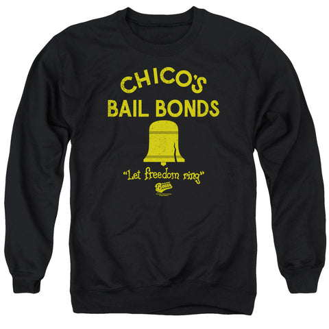 Bad News Bears/chico's Bail Bonds - Adult Crewneck Sweatshirt - Black
