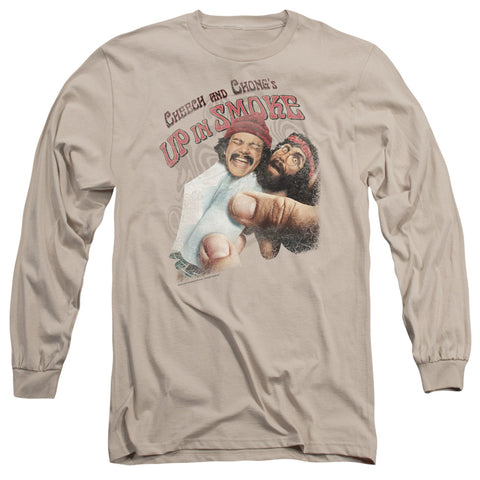 Up In Smoke/rolled Up - L/s Adult 18/1 - Sand