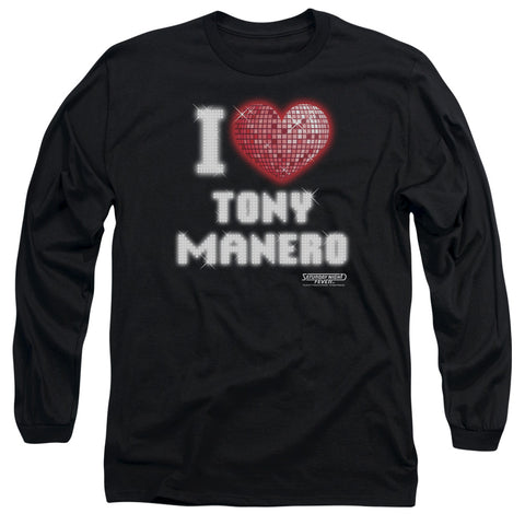 Saturday Night Fever/i Heart Tony - L/s Adult 18/1 - Black
