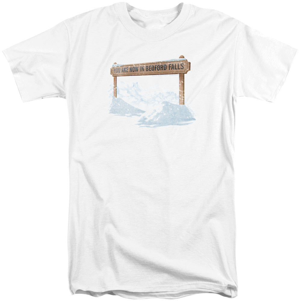 Its A Wonderful Life/bedford Falls-s/s Adult Tall-white