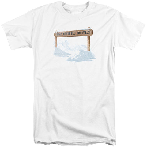 Its A Wonderful Life/bedford Falls-s/s Adult Tall-white