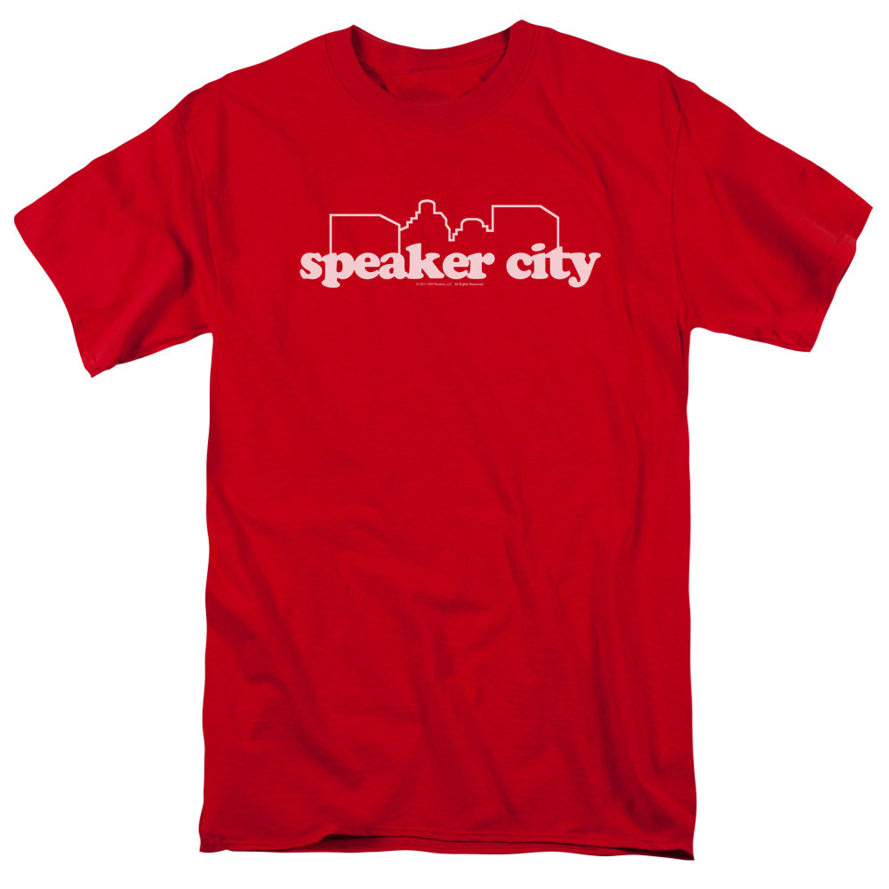 Old School/speaker City Logo-s/s Adult 18/1 - Red