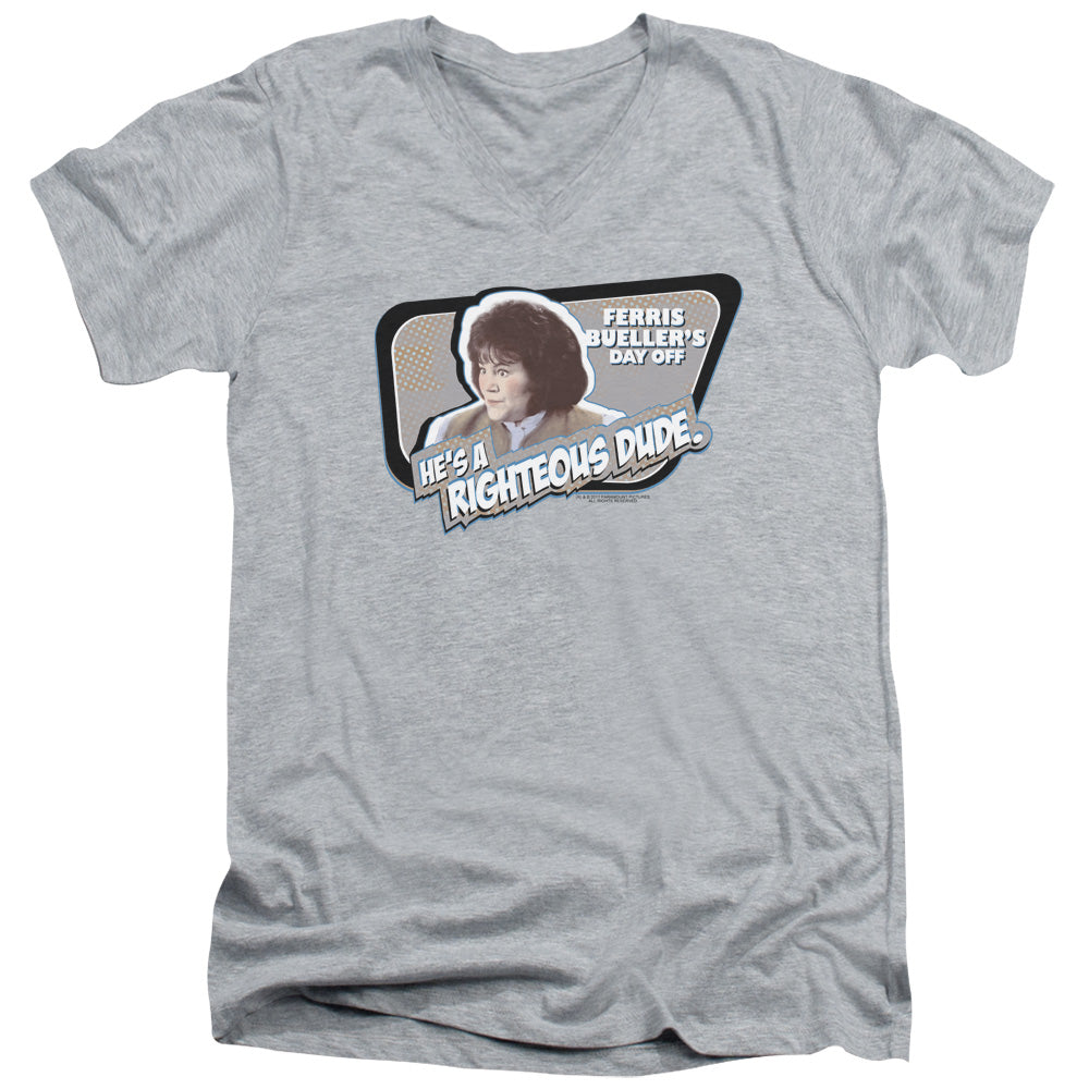 Ferris Bueller/grace - S/s Adult V-neck - Athletic Heather
