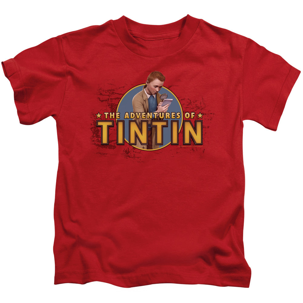 Tintin/looking For Clues - S/s Juvenile 18/1 - Red