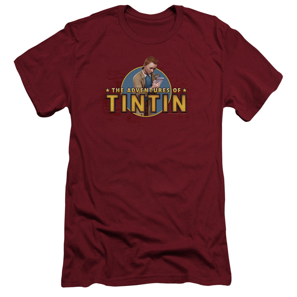 Tintin/looking For Clues - S/s Adult 30/1 - Cardinal
