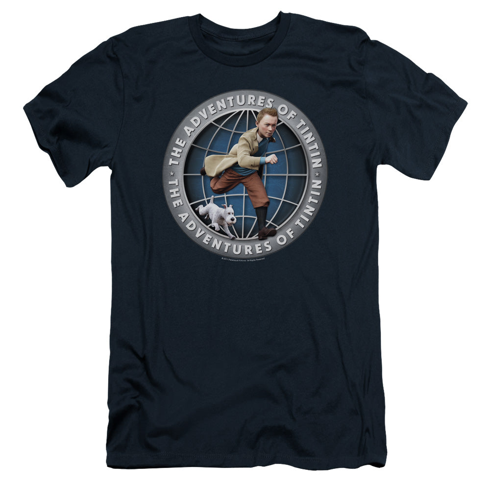 Tintin/globe - S/s Adult 30/1 - Navy