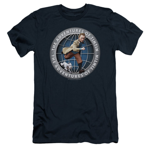 Tintin/globe - S/s Adult 30/1 - Navy