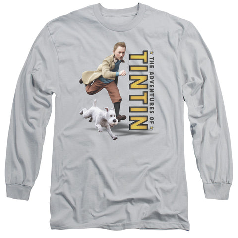 Tintin/come On Snowy - L/s Adult 18/1 - Silver