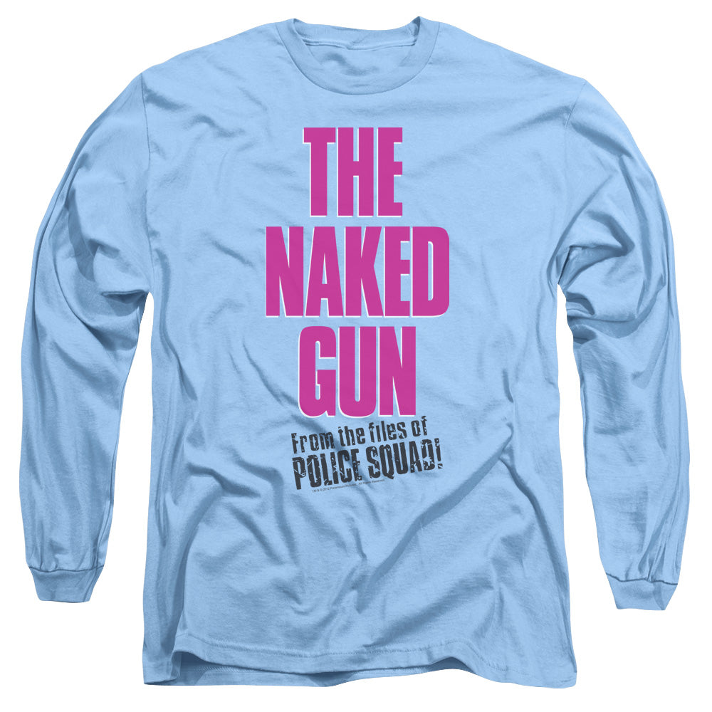 Naked Gun/logo - L/s Adult 18/1 - Carolina Blue