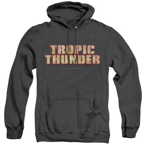 Tropic Thunder/title - Adult Heather Hoodie - Black