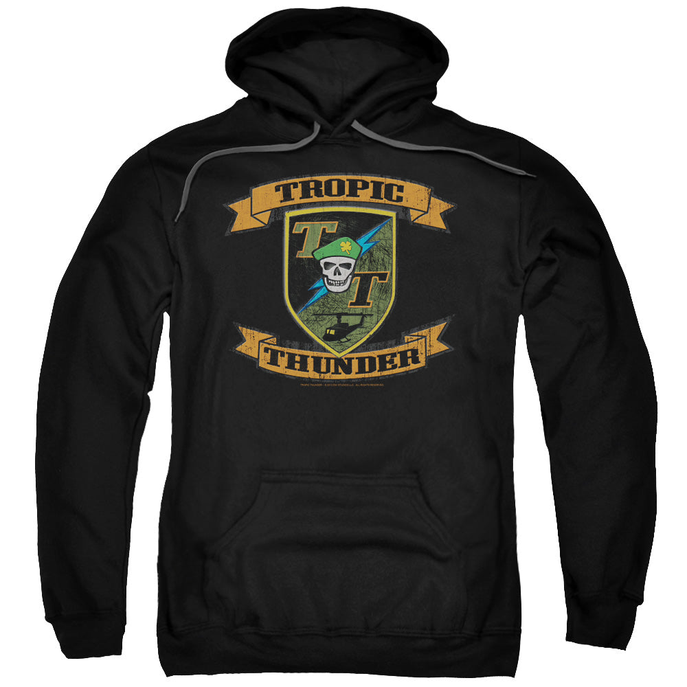 Tropic Thunder/patch-adult Pull-over Hoodie-black
