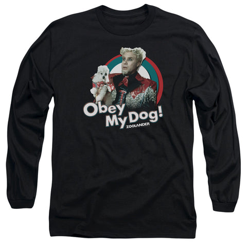 Zoolander/obey My Dog - L/s Adult 18/1 - Black