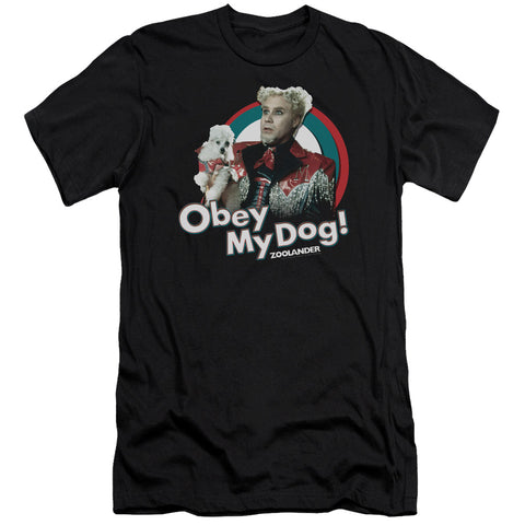 Zoolander/obey My Dog-premuim Canvas Adult Slim Fit 30/1-black