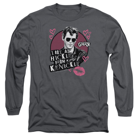 Grease/kenickie - L/s Adult 18/1 - Charcoal