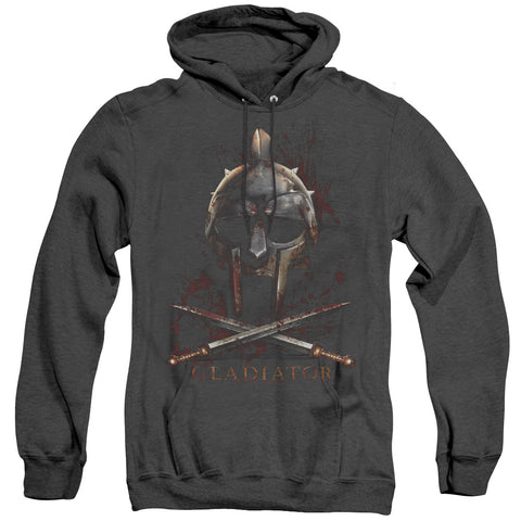 Gladiator/helmet - Adult Heather Hoodie - Black