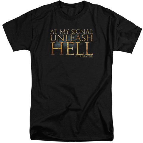 Gladiator/unleash Hell-s/s Adult Tall-black