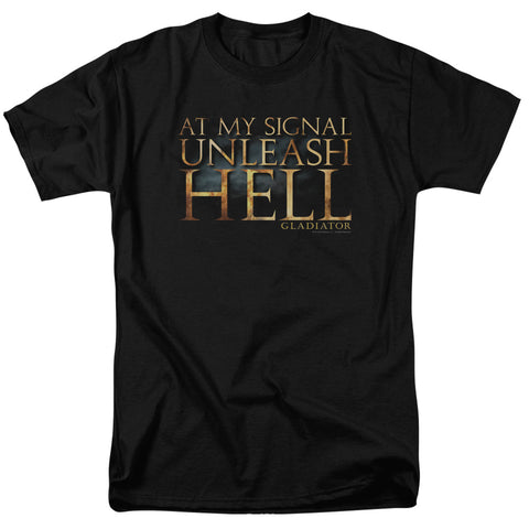 Gladiator/unleash Hell - S/s Adult 18/1 - Black