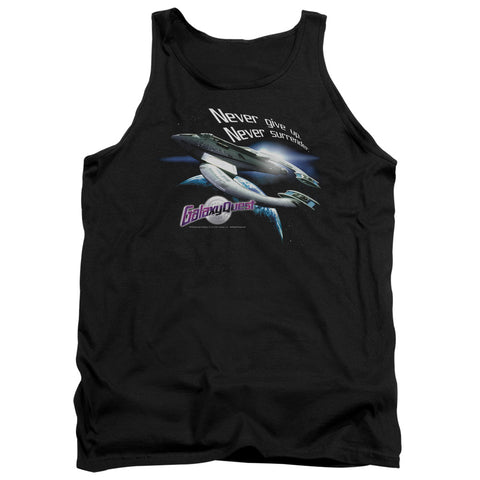 Galaxy Quest/never Surrender - Adult Tank - Black