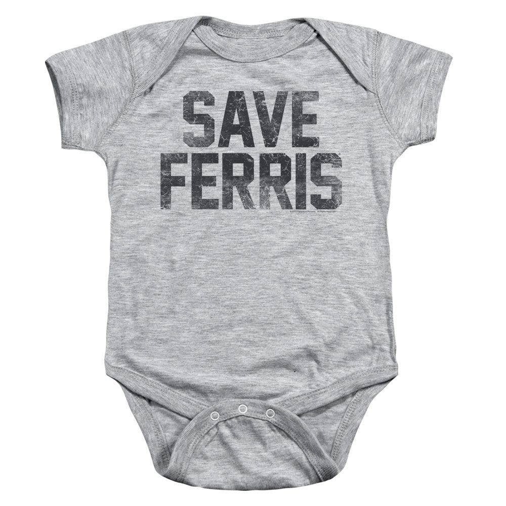 Ferris Bueller/save Ferris-infant Snapsuit-athletic Heather