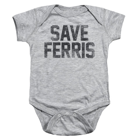 Ferris Bueller/save Ferris-infant Snapsuit-athletic Heather