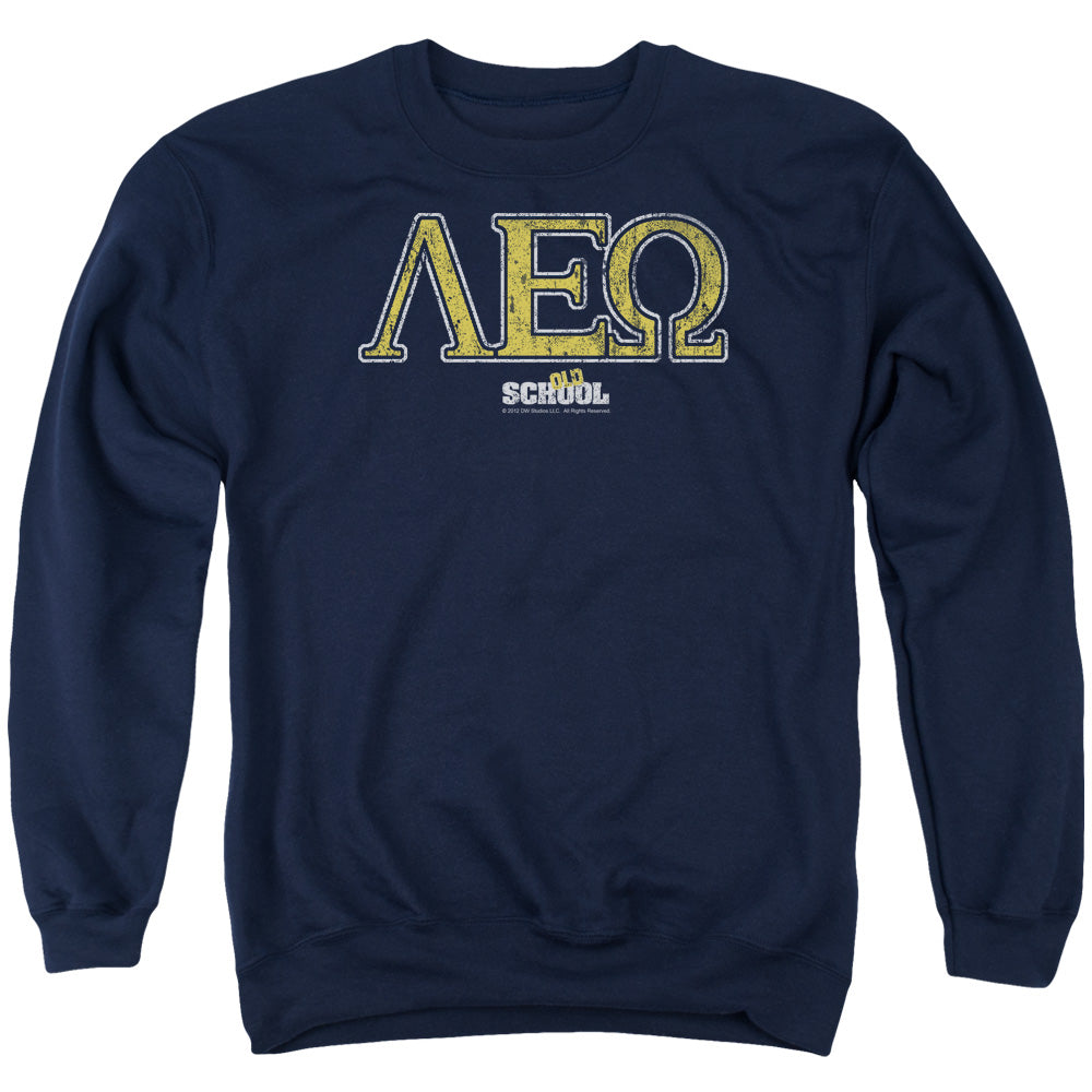 Old School/leo - Adult Crewneck Sweatshirt - Navy