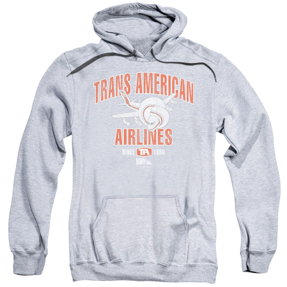 Airplane/trans American-adult Pull-over Hoodie-athletic Heather