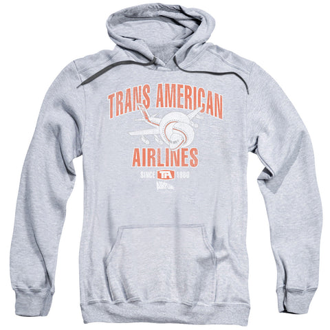 Airplane/trans American-adult Pull-over Hoodie-athletic Heather