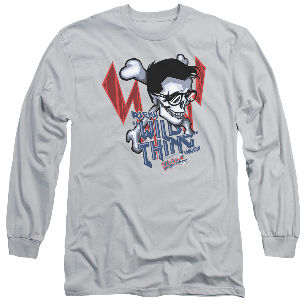 Major League/wild Skull - L/s Adult 18/1 - Silver