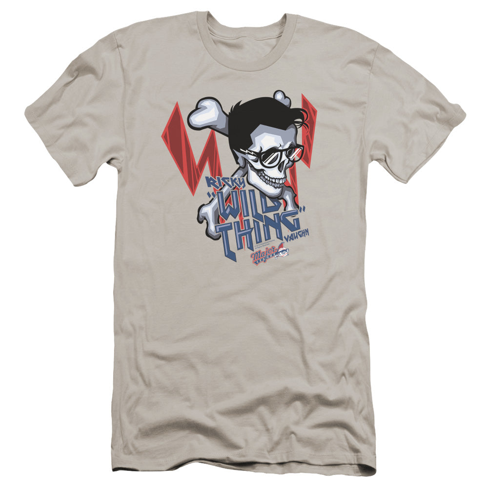 Major League/wild Skull-premuim Canvas Adult Slim Fit 30/1-silver