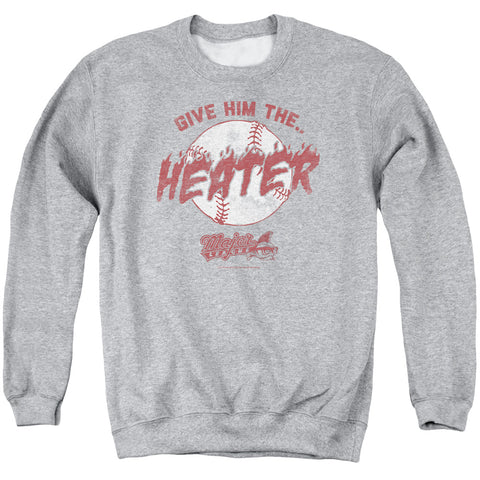 Major League/the Heater - Adult Crewneck Sweatshirt - Athletic Heather