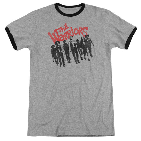 Warriors/the Gang - Adult Ringer - Heather/black