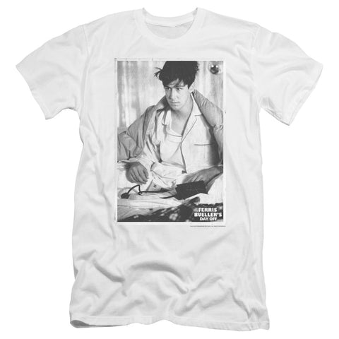 Ferris Bueller/cameron-premuim Canvas Adult Slim Fit 30/1-white