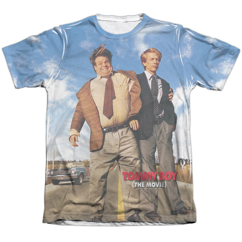 Tommy Boy/poster - Adult 65/35 Poly/cotton S/s Tee - White