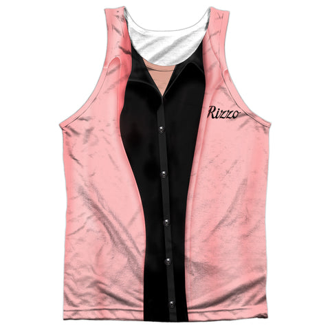 Grease/rizzo Pink Ladies-adult 100% Poly Tank Top-white