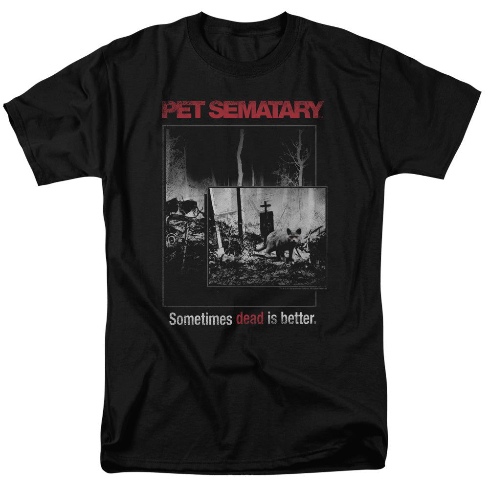 Pet Sematary/cat Poster-s/s Adult 18/1-black