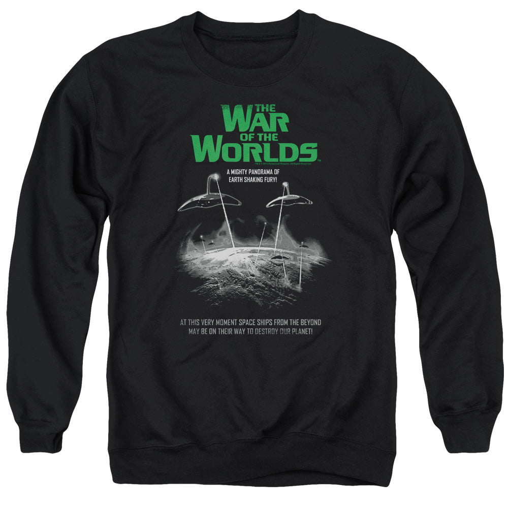 War Of The Worlds/attack Poster - Adult Crewneck Sweatshirt - Black