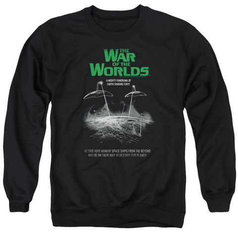 War Of The Worlds/attack Poster - Adult Crewneck Sweatshirt - Black