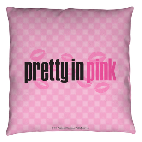 Pretty In Pink/kiss Me - Throw Pillow