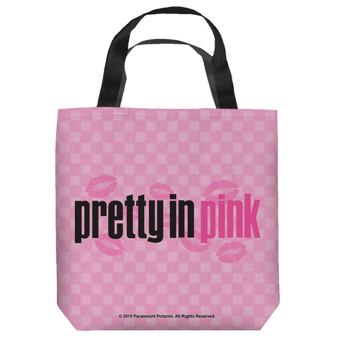 PRETTY IN PINK-KISS ME - TOTE BAG - 9x9