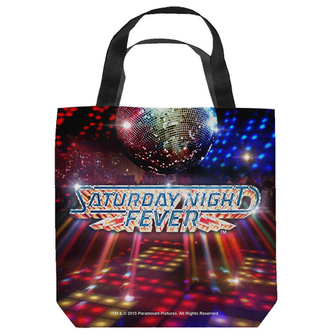 SATURDAY NIGHT FEVER-DANCE FLOOR - TOTE BAG - 9x9