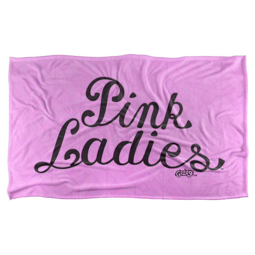 Grease/pink Ladies-silky Touch Blanket-white