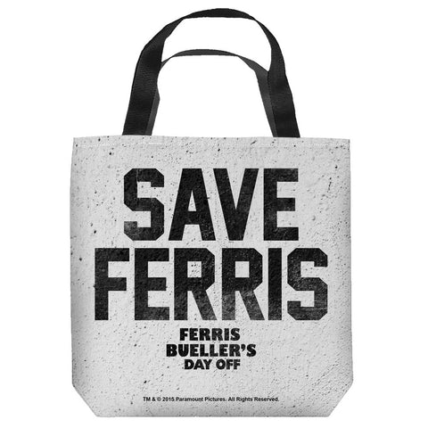 FERRIS BUELLE-SAVE FERRIS - TOTE BAG - 16x16