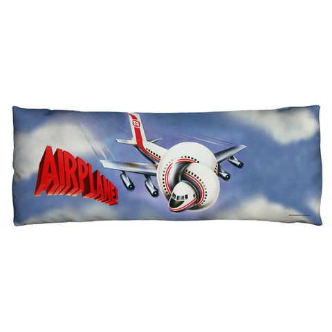 AIRPLANE-POSTER - MICROFIBER BODY PILLOW - 18x54