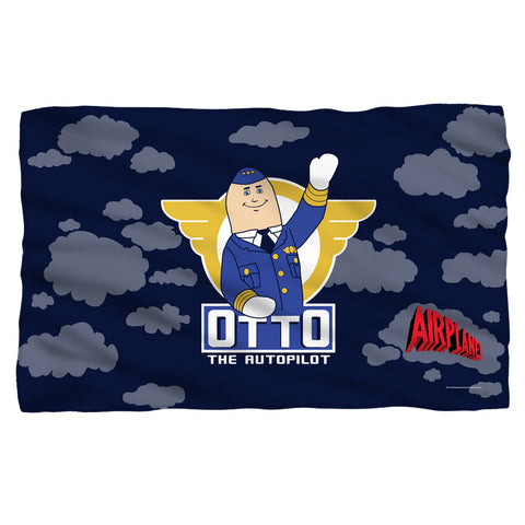 Airplane/otto-fleece Blanket-white