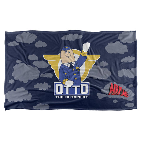 Airplane/otto-silky Touch Blanket-white