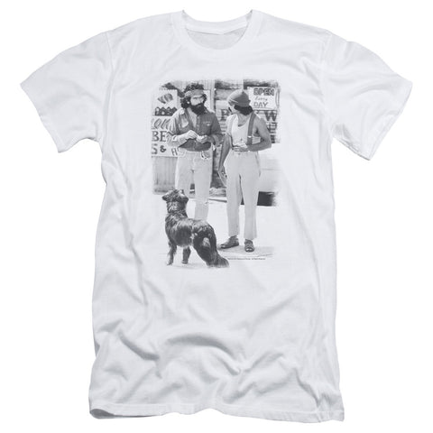 Up In Smoke/cheech Chong Dog-s/s Adult 30/1-white