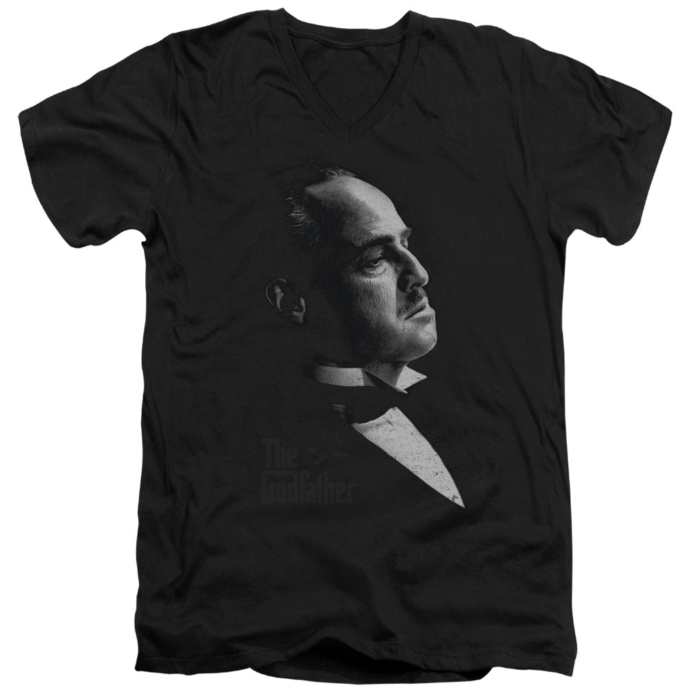 Godfather/graphic Vito-s/s Adult V-neck 30/1-black