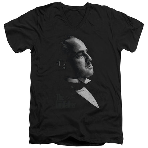 Godfather/graphic Vito-s/s Adult V-neck 30/1-black