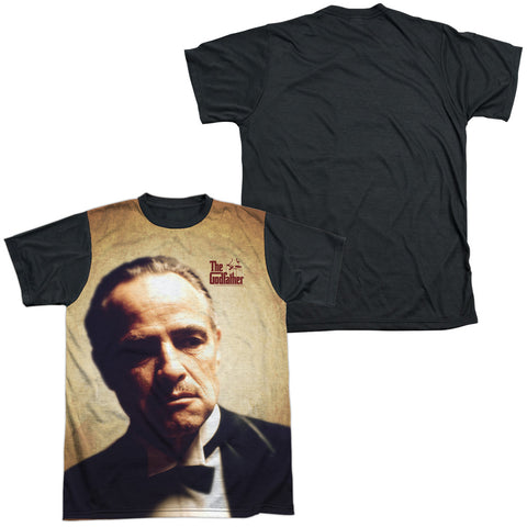 Godfather/vito Corleone-s/s Adult White Front Black Back  -white