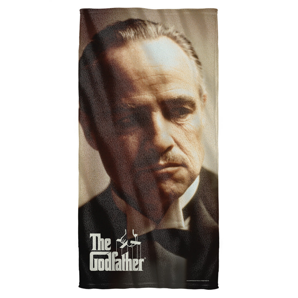 Godfather/vito-cotton Front / Poly Back Beach Towel-white